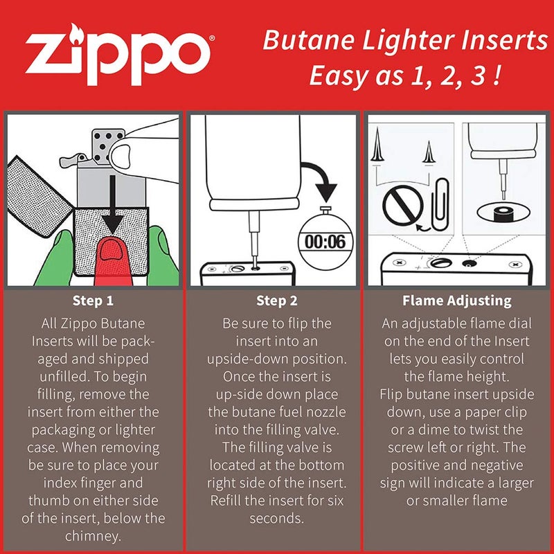 Zippo ولاعة زيبّو بولاعة مزدوجة اللهب - مقاومة للرياح - نار عند الطلب - قابلة لإعادة التعبئة - للحالات الأصلية - علبة هدايا - معدنية - Image 3