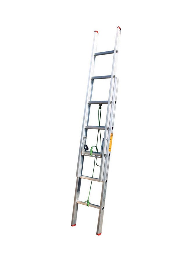 Penguin Aluminium Straight Double Extension Ladder Silver - Image 1