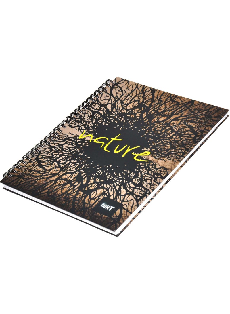 FIS LIGHT Pack of 5  Spiral Hard Cover Notebook, Single Line, 9X7 Inches (22.86 X 20.32 CM), 100 Sheets -LINBS971602 - Image 4