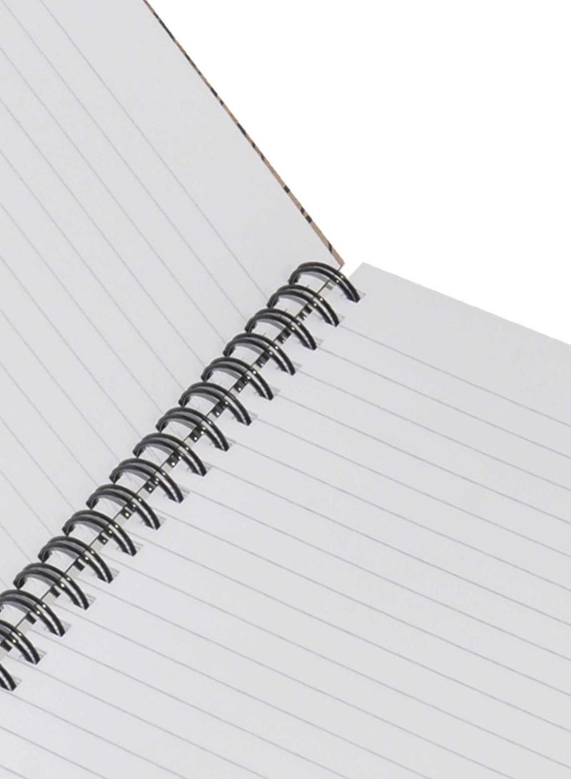 FIS LIGHT Pack of 5  Spiral Hard Cover Notebook, Single Line, 9X7 Inches (22.86 X 20.32 CM), 100 Sheets -LINBS971602 - Image 2