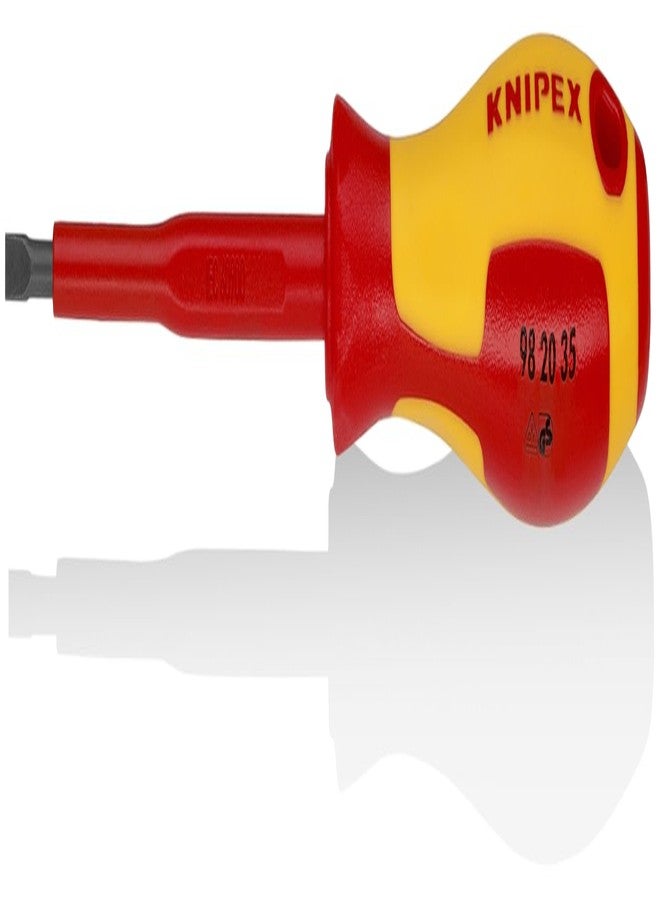 Knipex - Slotted Screwdriver, 4"-1000V Insulated, 1/8" tip (982035) - Image 1