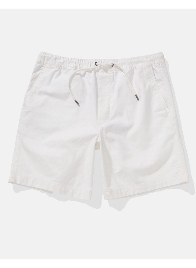 American Eagle - AE Flex 8" Lived-In Linen-Blend Trekker Short - Image 1