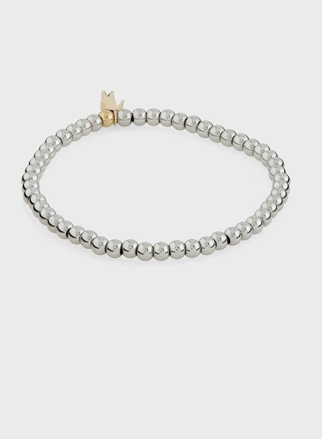LACOSTE Orbe Bracelet with a Crocodile-Shaped Charm - 2040332 - Image 3