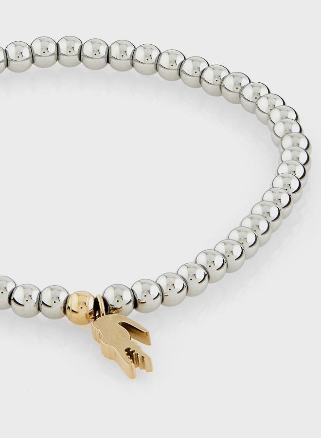 LACOSTE Orbe Bracelet with a Crocodile-Shaped Charm - 2040332 - Image 4