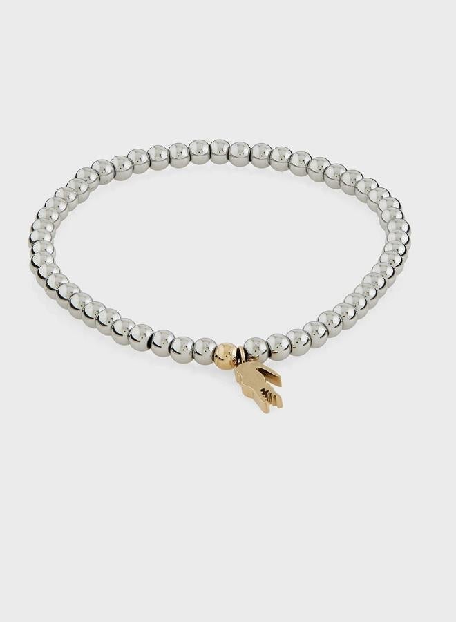 LACOSTE Orbe Bracelet with a Crocodile-Shaped Charm - 2040332 - Image 1