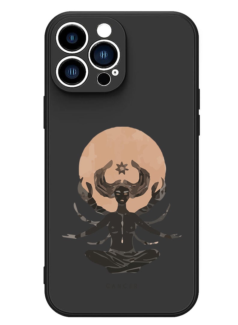 Theodor Protective Slim Fit Case Liquid Silicone Cover with Full Body Protection Anti-Scratch Shockproof Case For iPhone 14 Pro Max Black  - Cant always get what u want Black copy - Image 1