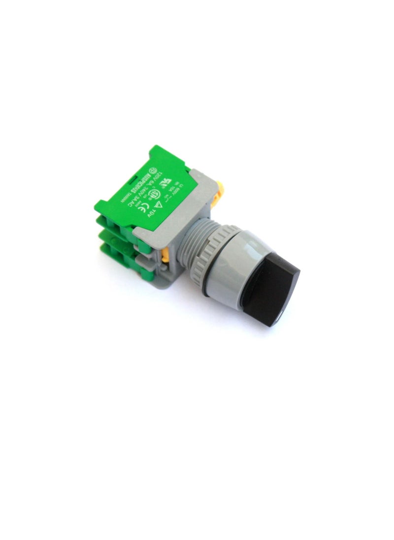 Selector Switch Spring Return 22mm 3 Position IP65 GRS22-3