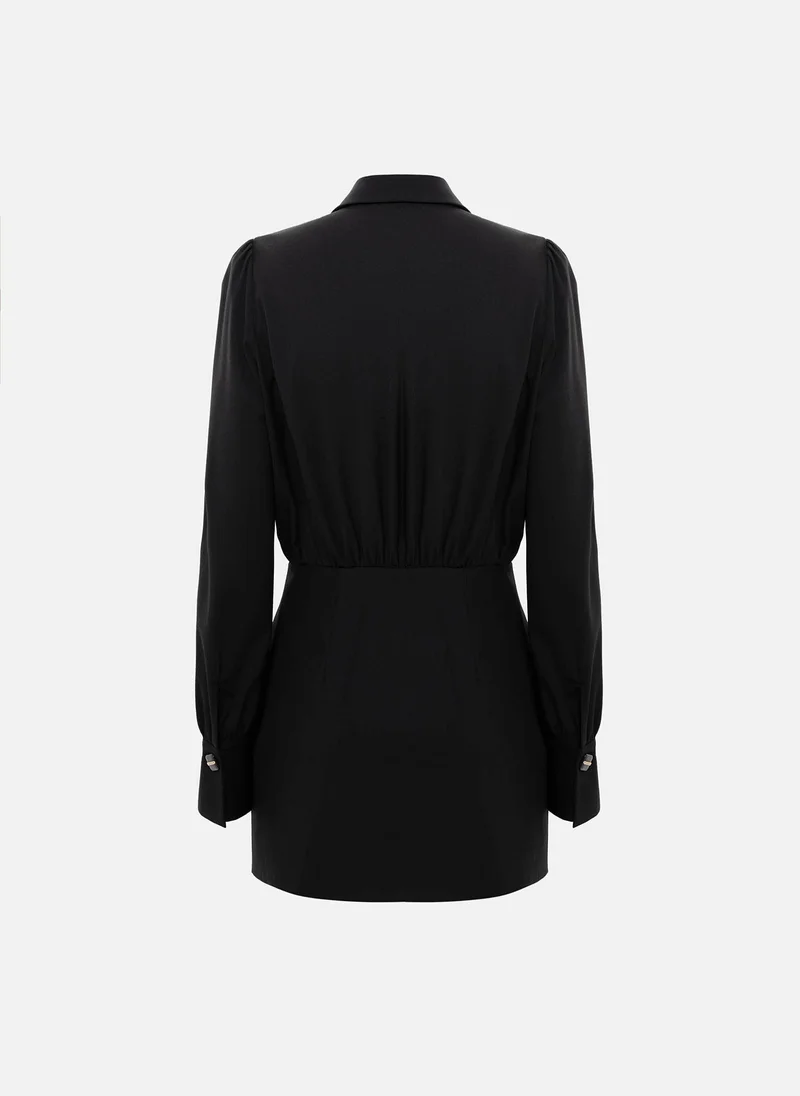 Lichi  Combo mini dress with accent buttons on the skirt for Women | Best Price UAE