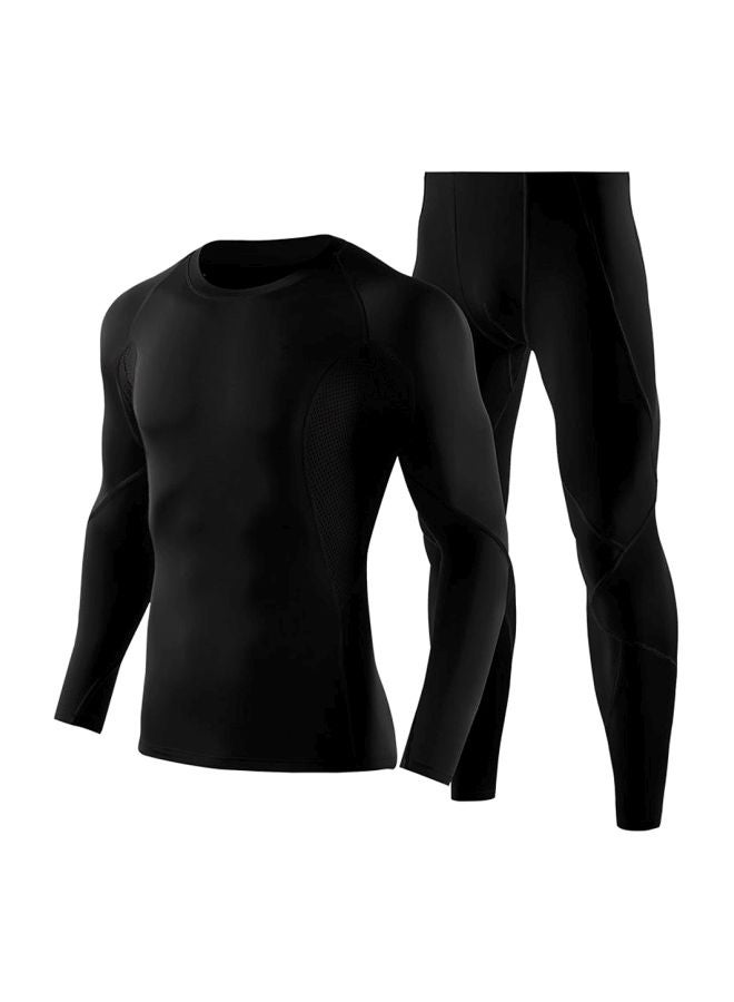 Loquat Long Sleeves Compression T-Shirt And Pants Set L - Image 1