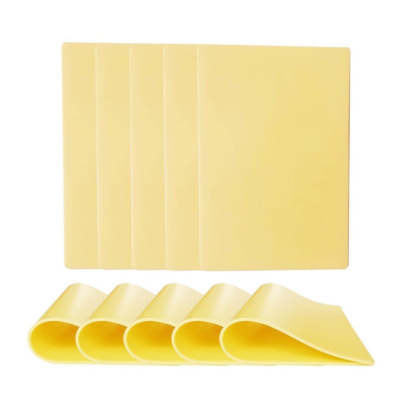 Luckam 5Pcs Tattoo Skin Practice 3MM Thick 7.8"x7.8" Blank Double Sides Tattoo Practice Skin Soft Silicone Pads Fake Skin Tattooing Microblading Practice Skin - Image 3