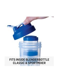 BlenderBottle BlenderBottle GoStak Food Storage Containers for Protein Powder, Healthy Snacks, and Portion Control, 4-Piece Starter Pak, Black  - Image 2