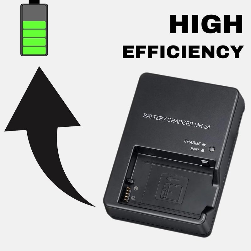 Schsteindar MH-24 Camera Battery Charger for Nikon: EN-EL14 EN-EL14A Wall Quick Charger D5100 D5200 D5300 D5500 D5600 D3100 D3200 D3300 D3400 D3500 P7000 P7100 P7700 P7800 with Cord - Image 3