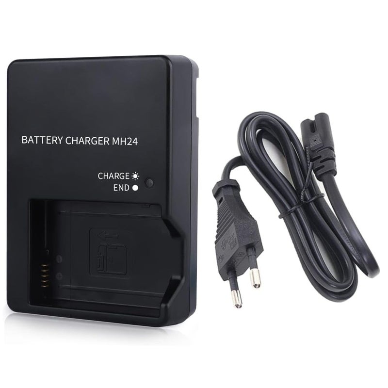 Schsteindar MH-24 Camera Battery Charger for Nikon: EN-EL14 EN-EL14A Wall Quick Charger D5100 D5200 D5300 D5500 D5600 D3100 D3200 D3300 D3400 D3500 P7000 P7100 P7700 P7800 with Cord - Image 1