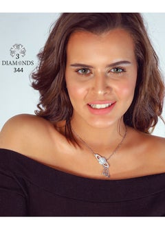 Planet Necklace by 3 Diamonds - Platinum-Plated, Elegant, High-Quality Craftsmanship, Perfect for Special Occasions