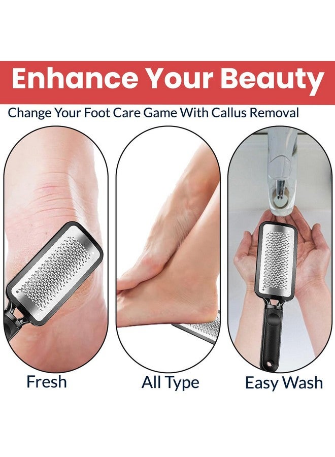 Futurekart Metal Colossa Pedicure Rasp Foot Callus Remover Tool Stainless Steel, Foot Filer & Pedicure, Heel Scrubber Foot Scrubber for Dead Skin -Black - Image 5