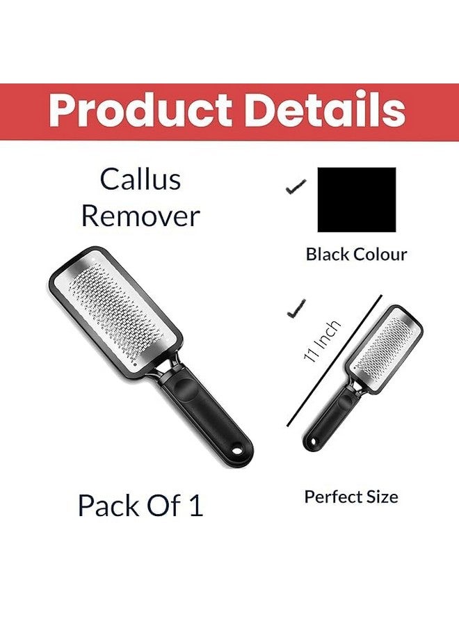 Futurekart Metal Colossa Pedicure Rasp Foot Callus Remover Tool Stainless Steel, Foot Filer & Pedicure, Heel Scrubber Foot Scrubber for Dead Skin -Black - Image 2