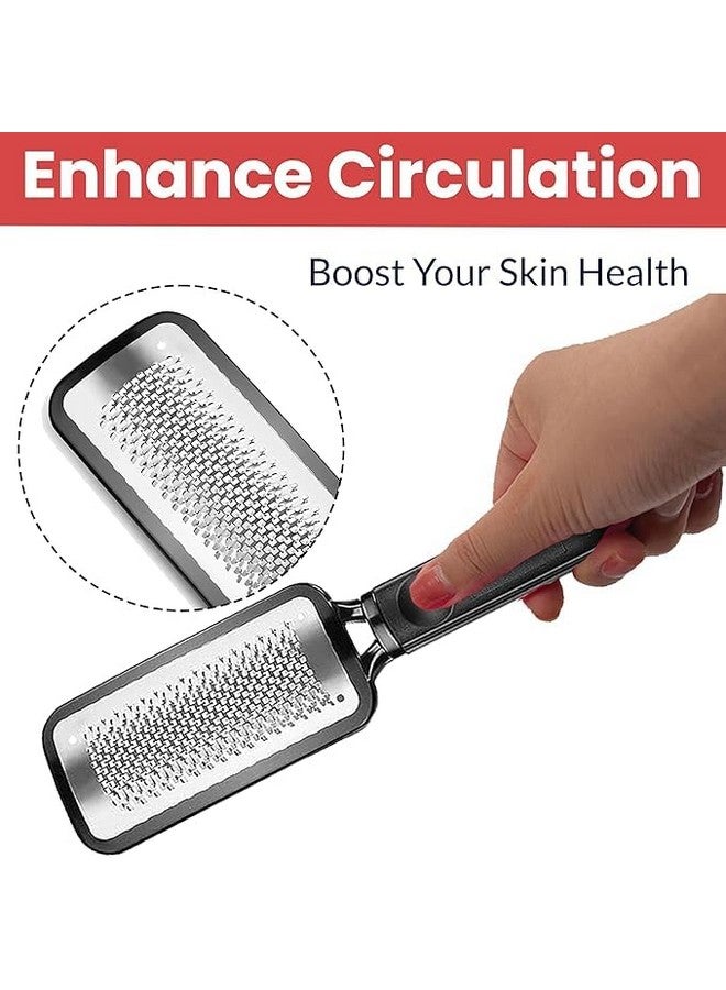 Futurekart Metal Colossa Pedicure Rasp Foot Callus Remover Tool Stainless Steel, Foot Filer & Pedicure, Heel Scrubber Foot Scrubber for Dead Skin -Black - Image 3