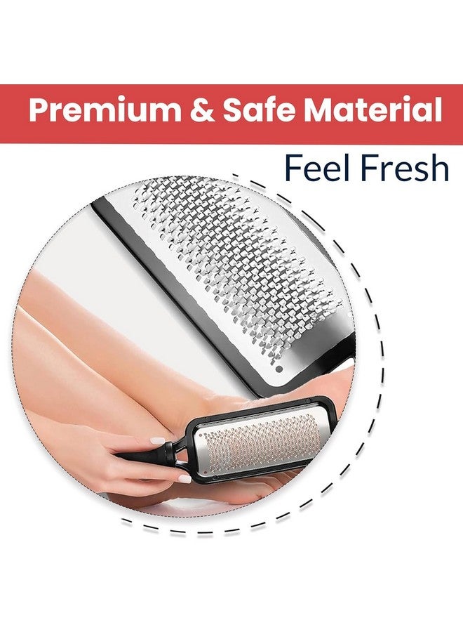 Futurekart Metal Colossa Pedicure Rasp Foot Callus Remover Tool Stainless Steel, Foot Filer & Pedicure, Heel Scrubber Foot Scrubber for Dead Skin -Black - Image 4