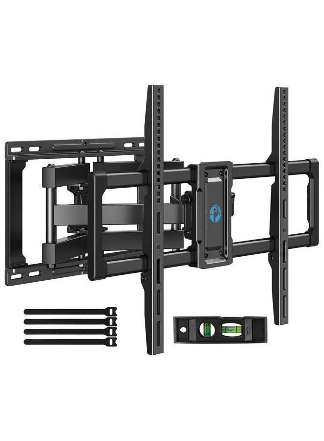 Pipishell Full Motion TV Wall Mount for 40–82 inch TVs, Swivel TV Wall Mount with Smooth Dual Arms, Wall Bracket Fits Most 55+ 65+ 75+ TVs, Max VESA 600x400mm, Fits 12″/16″ Wood Studs, up to 110 lbs - Image 1