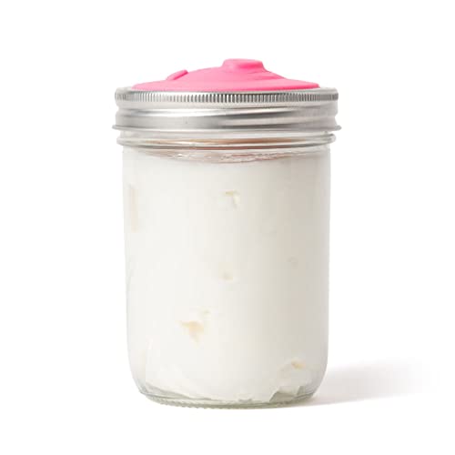 Jarware Silicone Bacon Grease Saver Mason Jar Lid With Strainer, Wide Mouth - Image 3