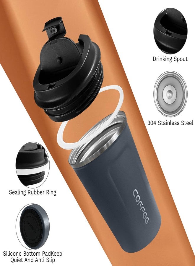SPLMIFA Travel coffee mugs spill-proof and leak-proof, reusable coffee cups with lids, stainless steel vacuum thermos coffee tumblers,thermal insulation cups for men and women hot & cold drinks - Image 3