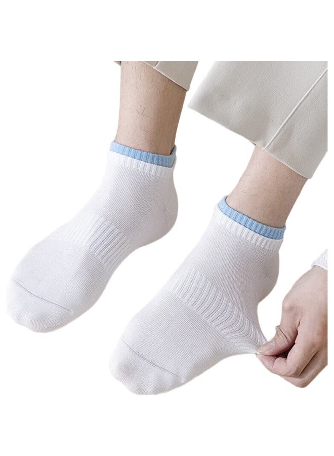COTTON Autumn And Winter New Men'S Socks, Short Socks [100% Pure Cotton, Antibacterial, Odor-Resistant], Breathable Low-Cut Boat Trendy, 6 Pairs - Image 2