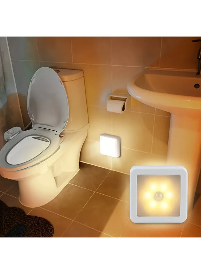 Goolsky [Smart Night Light] Smart LED Motion Sensor Night Light | Intelligent PIR for Bathroom, Bedside, Corridor, Aisle, Toilet, Staircase, Cabinet Lighting - Battery-Powered, <36V LED Lights, Bathroom Night Light  - Image 1