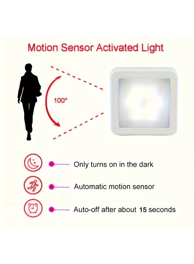 Goolsky [Smart Night Light] Smart LED Motion Sensor Night Light | Intelligent PIR for Bathroom, Bedside, Corridor, Aisle, Toilet, Staircase, Cabinet Lighting - Battery-Powered, <36V LED Lights, Bathroom Night Light  - Image 5