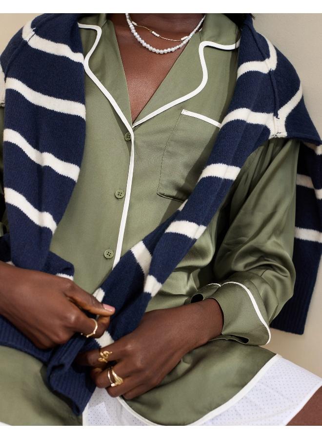 Aerie Off-Duty Satin Shirt - Image 5