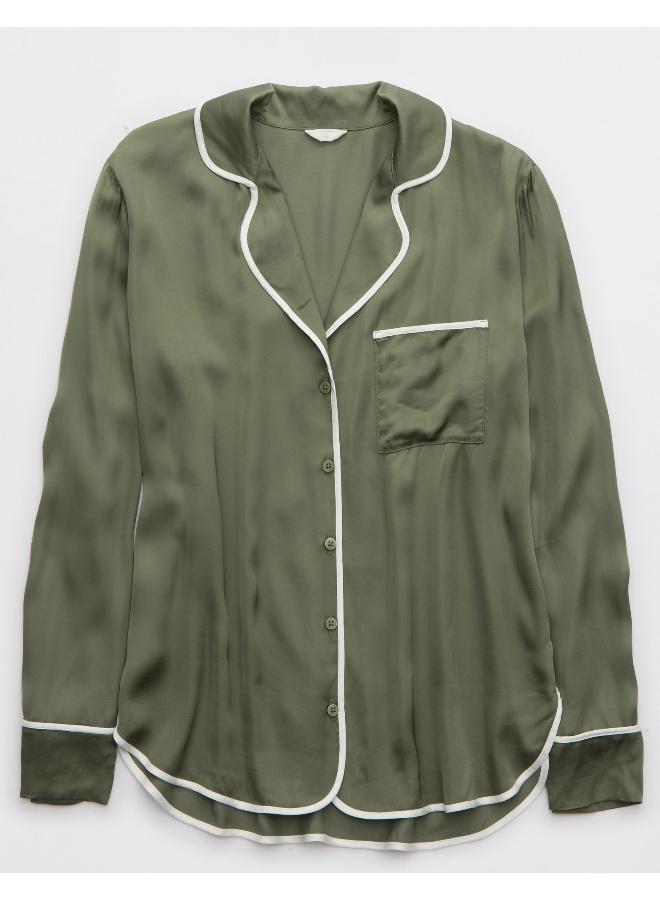 Aerie Off-Duty Satin Shirt - Image 3