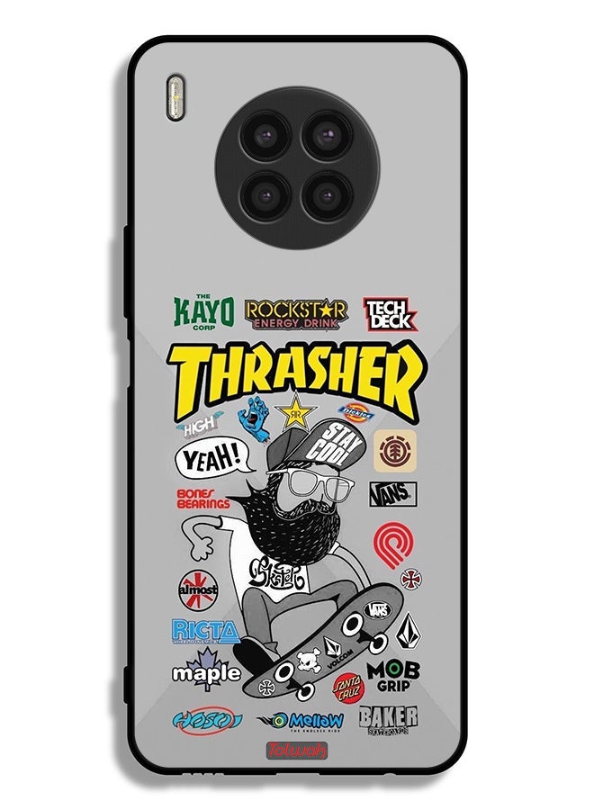 Tolwak Honor 50 Lite Protective Case Cover Thrasher Sticker - Image 2
