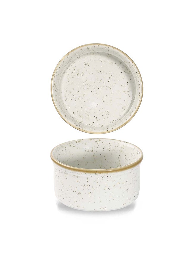 RAMEKIN Stonecast Barley White 9cm 3½"