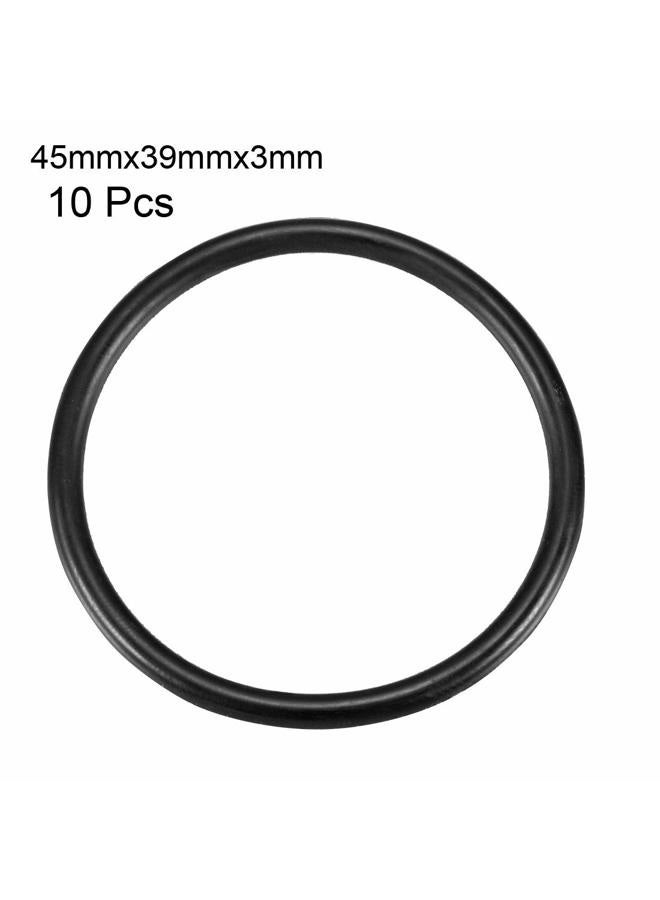 uxcell 10 Pcs 3mm x 45mm Rubber Sealing Oil Filter O Rings Gasket Black - Image 2