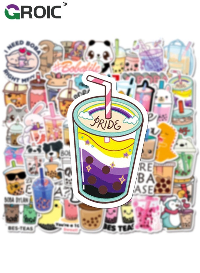 GROIC 50 Pcs Kawaii Rabbit Stickers,Girl's Pink Aesthetic Stickers,Waterproof Stickers Scrapbook Water Bottle Laptop Skateboard Journal Bicycle DIY Decals - Image 3