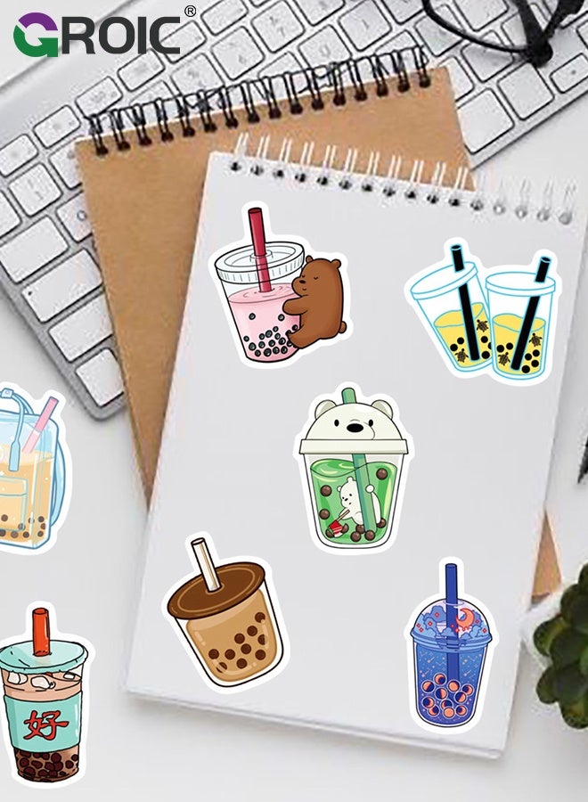 GROIC 50 Pcs Kawaii Rabbit Stickers,Girl's Pink Aesthetic Stickers,Waterproof Stickers Scrapbook Water Bottle Laptop Skateboard Journal Bicycle DIY Decals - Image 4