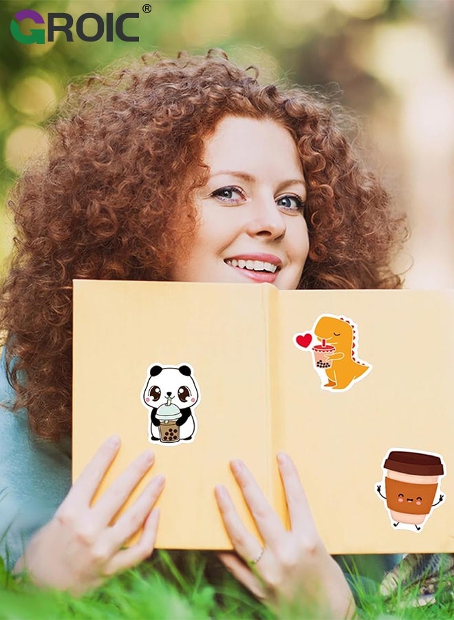 GROIC 50 Pcs Kawaii Rabbit Stickers,Girl's Pink Aesthetic Stickers,Waterproof Stickers Scrapbook Water Bottle Laptop Skateboard Journal Bicycle DIY Decals - Image 5