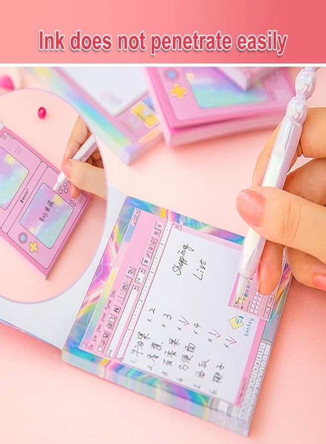 KOOBOOK Kawaii Planner Notebook Cute Memo Pads with Computer Game Shape Design Kawaii Office Supplies,5 Styles,50 Sheets/Pad - Image 4