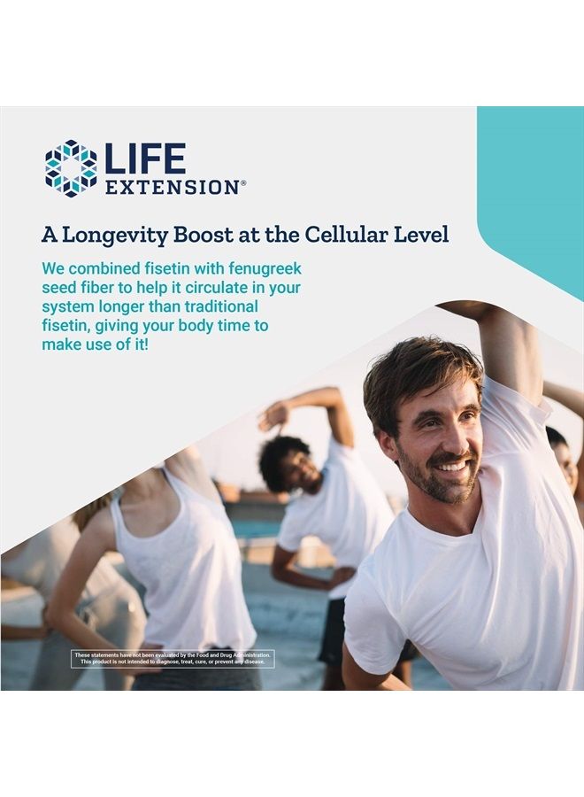 Life Extension بيو-فيستين، فيستين، جالاكتومانان من بذور الحلبة، صحة خلوية، صحة عقلية، طول العمر، خالي من الجلوتين، نباتي، غير معدل وراثيًا، 30 كبسولة نباتية - Image 5