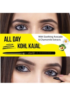 All Day Kohl Kajal Jet Black 0.35G | 24 Hr Long Stay | Smudge Proof & Waterproof Eye Makeup | Enriched With Avocado Extracts & Vitamin E | Halal Certified & Vegan Makeup - pzsku/ZE7A65B882BC4C8089917Z/45/_/1733729735/daa614a1-a730-434d-ba45-f6eea2717611