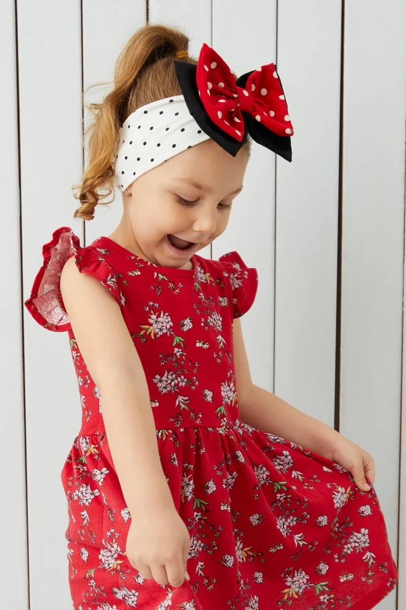 Babygiz Handmade Soft Bow Tie Natural Cotton Combed Cotton Baby Kids Girls Special Design Bandana
