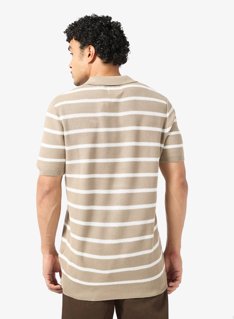 BRAVE SOUL Open Collar Polo Shirt - Image 2