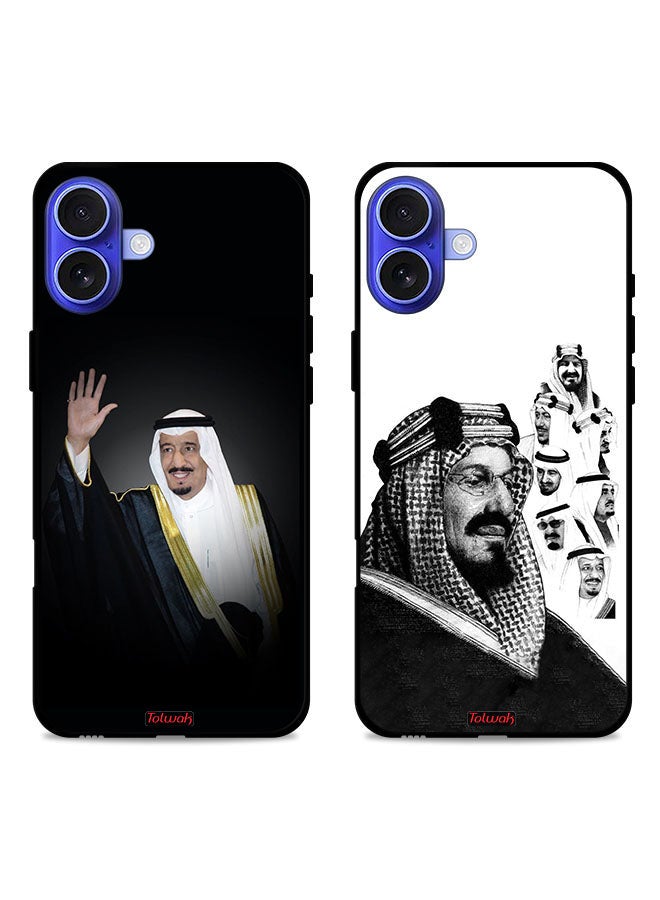 Tolwak Two Cases For Apple iPhone 16 Plus Protective Covers Saudi King With His Sons - Image 1