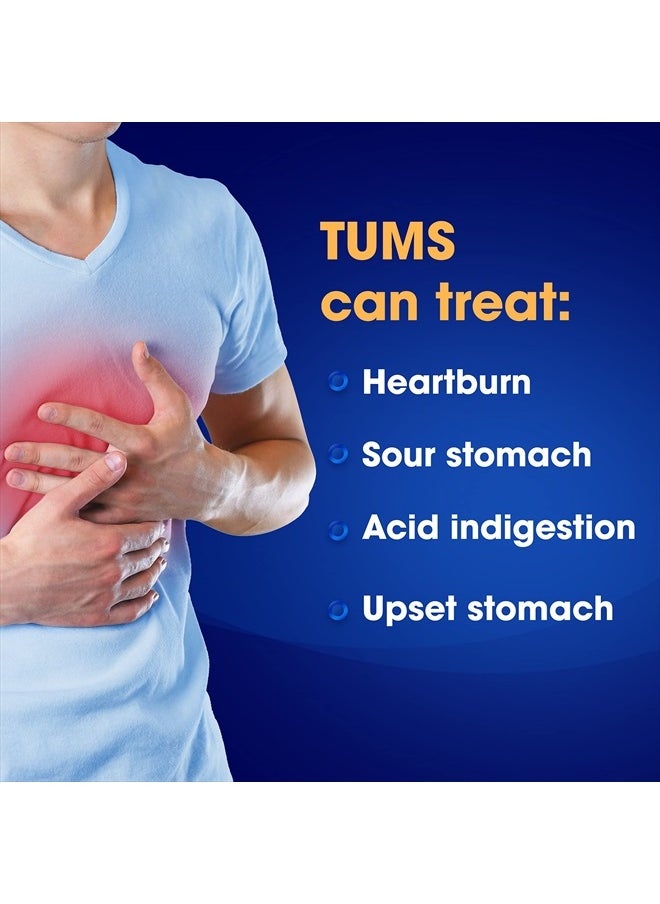 TUMS - Chewy Bites Chewable Antacid Tablets with Gas Relief, Lemon & Strawberry - 54 Count - Image 1