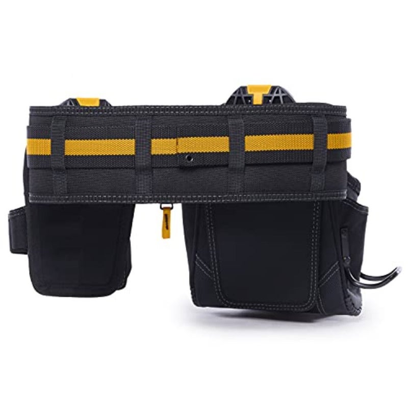ClipTech Series 3-Piece Handyman Tool Belt Set, Modular ClipTech™ System with 2 Rugged Pouches and Heavy-Duty Padded Belt, 1680D Reinforced Construction TB-CT-111-CP - Image 5
