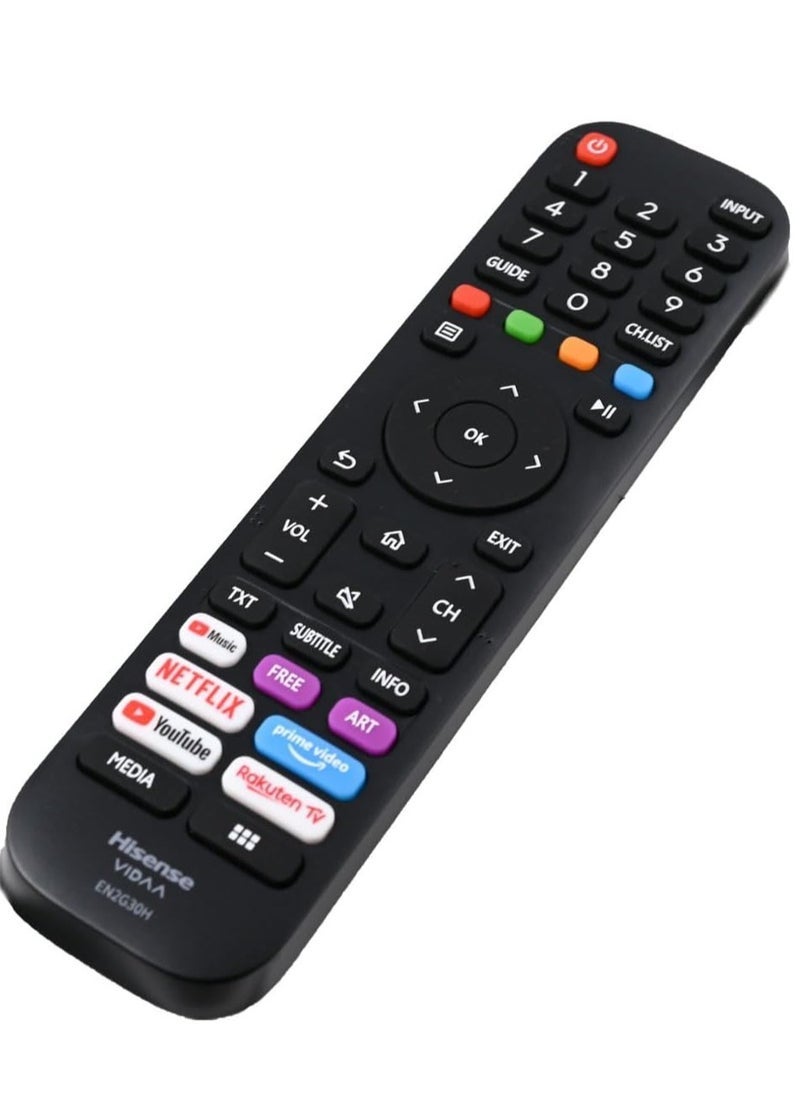 Hisense جهاز التحكم عن بُعد SmartGrist VIDAA EN2G30H - جهاز تحكم عالمي لتلفزيونات VIDAA، تصميم مريح مع تنقل سهل - Image 4