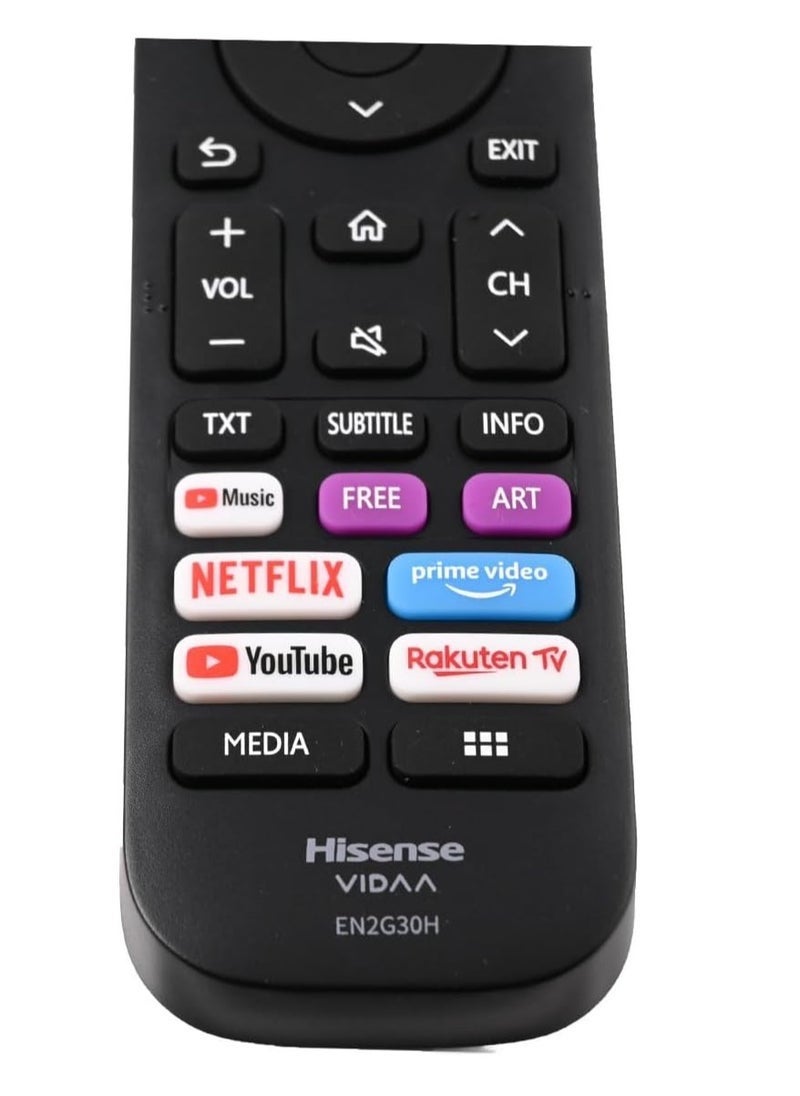 Hisense جهاز التحكم عن بُعد SmartGrist VIDAA EN2G30H - جهاز تحكم عالمي لتلفزيونات VIDAA، تصميم مريح مع تنقل سهل - Image 5