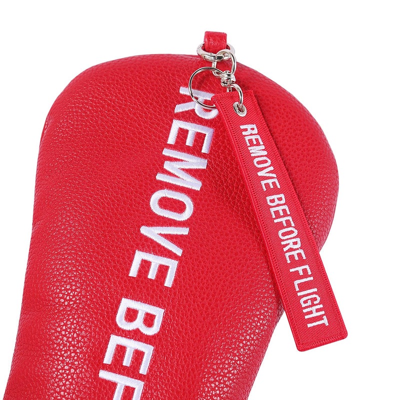 SHABIER Golf Head Cover with Remove Before Flight Design for Golf Club (Red Driver Cover) - Image 3
