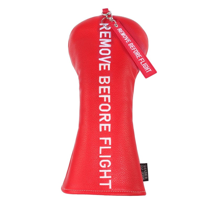 SHABIER Golf Head Cover with Remove Before Flight Design for Golf Club (Red Driver Cover) - Image 1