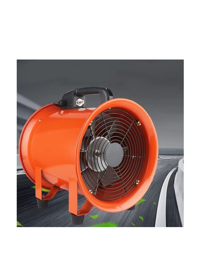 روهز مروحة تهوية محمولة مقاس 8 بوصة منفاخ هواء معدني محوري 2800 دورة في الدقيقة مروحة تهوية ورشة عمل متعددة الوظائف مستخرج الدخان - Image 2