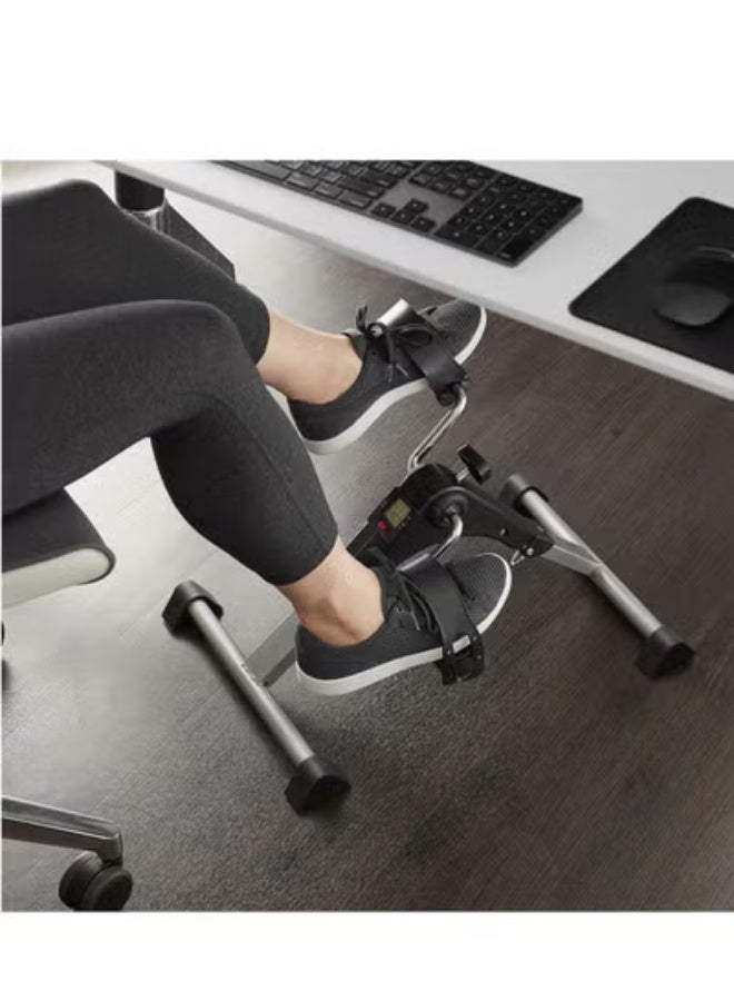 Folding Pedal Exerciser - Mini Exercise Bike Under Desk Bike Pedal Exerciser with LCD Display for Arms and Legs Workout, Portable Desk Bike Peddler Machine for Adults & Seniors - Image 4